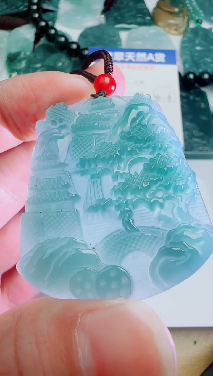 翡翠未镶嵌颈饰多样性随机发其一