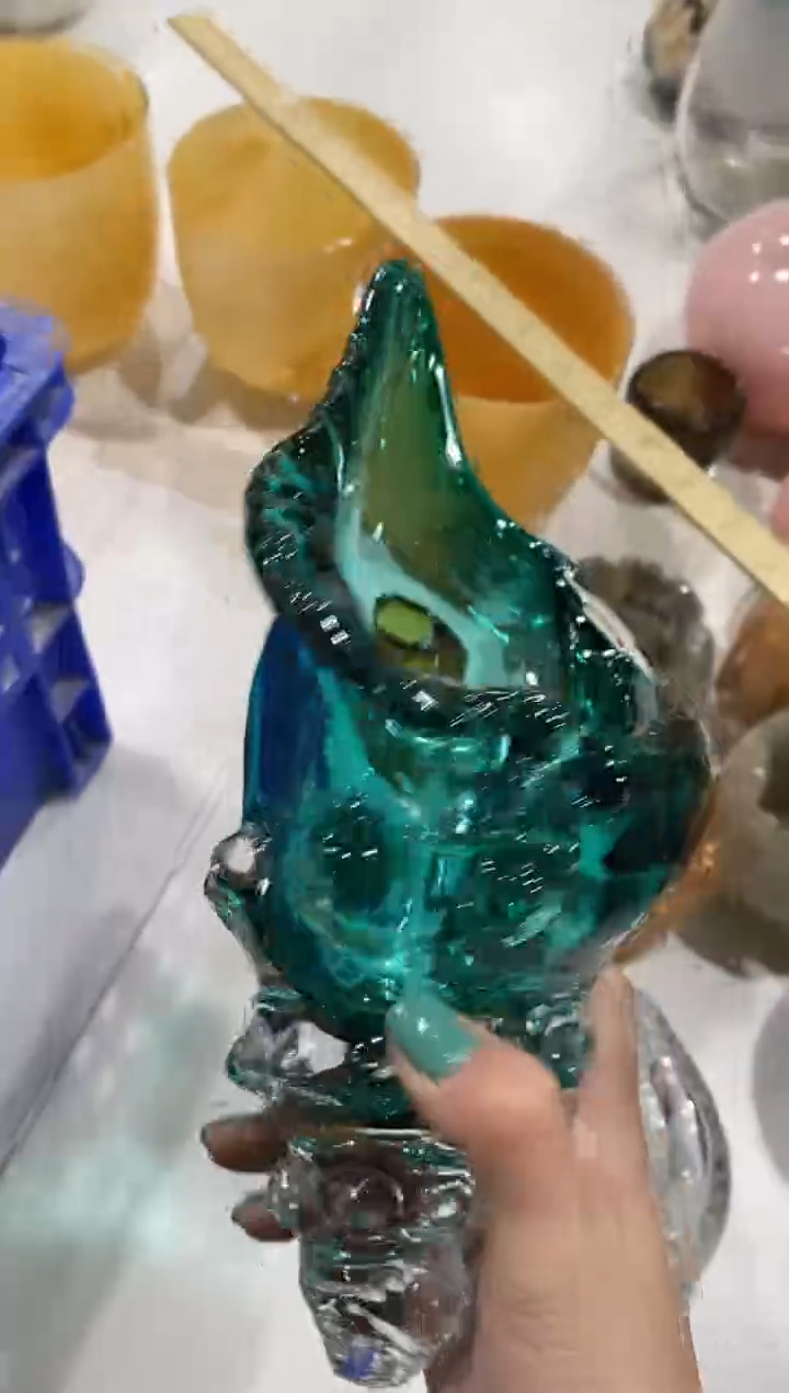 许*瘦慕忆家手作琉璃花瓶瑕疵