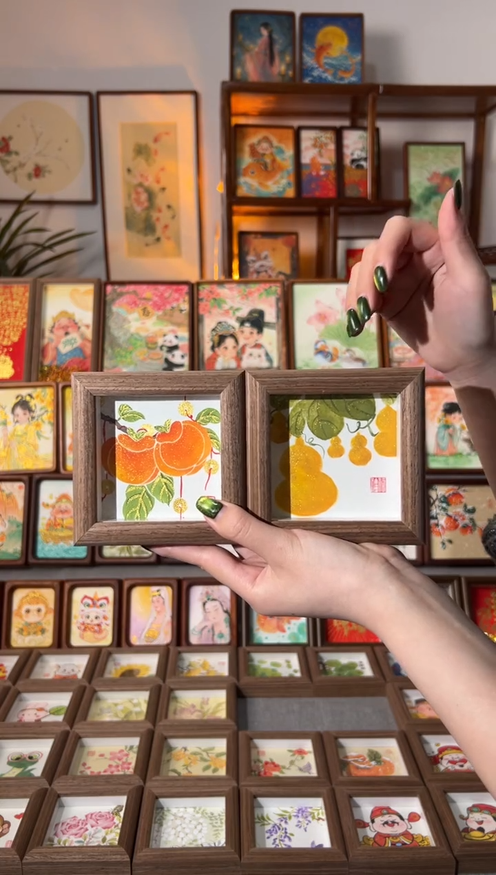 【闪购商品】国画串串好柿 小葫芦 一组11