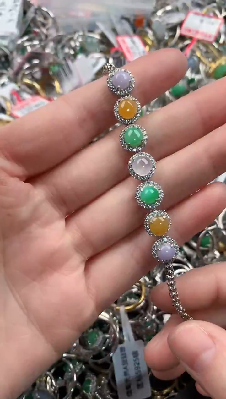 银S925镶嵌戒指翡翠10                  5