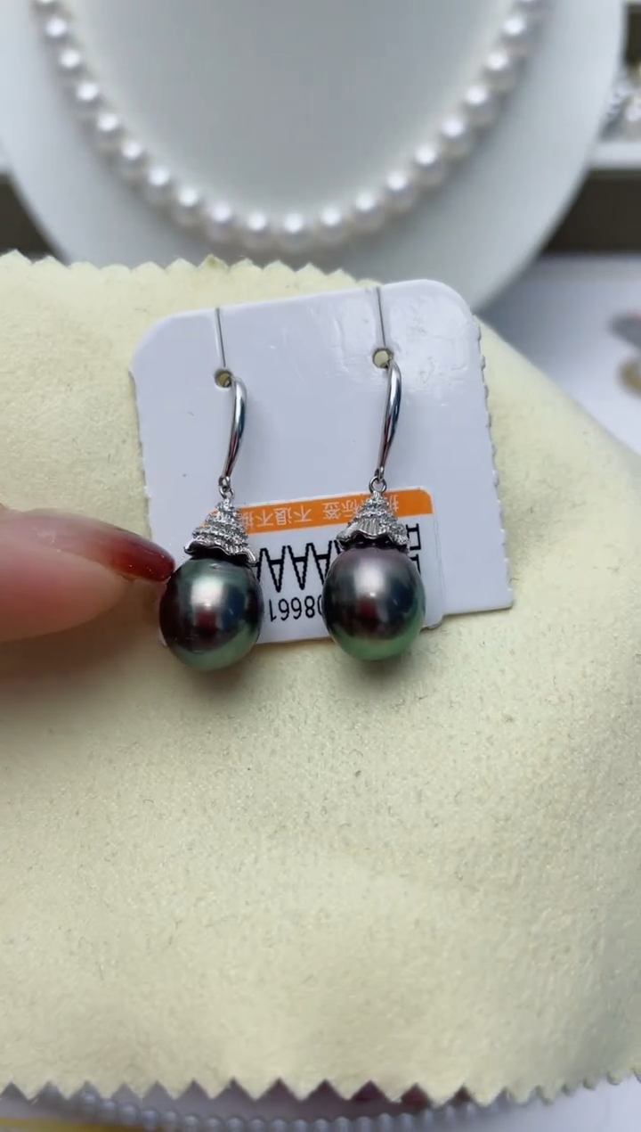 【闪购商品】海水珍珠耳饰银S925镶嵌W65