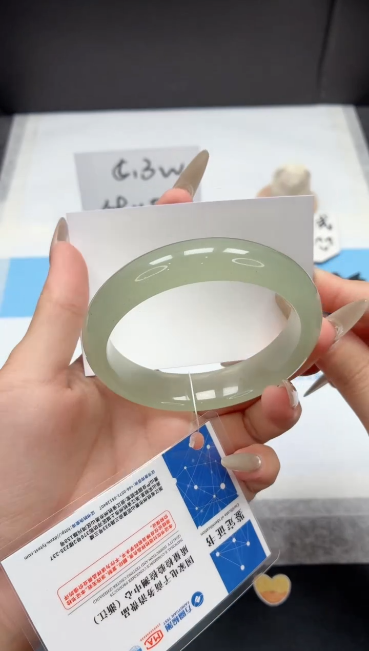 石英质玉手镯未镶嵌354/东陵玉60.7