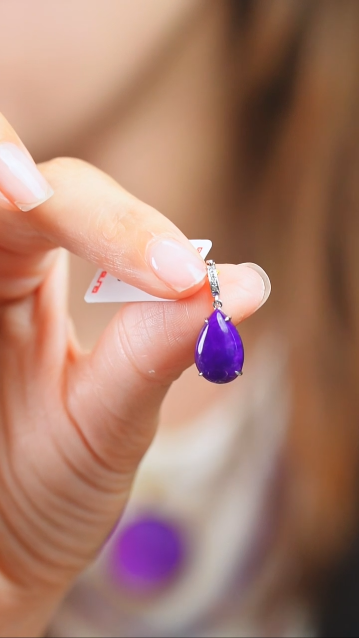 苏纪石（舒俱来）18K金镶嵌吊坠(不含链)22