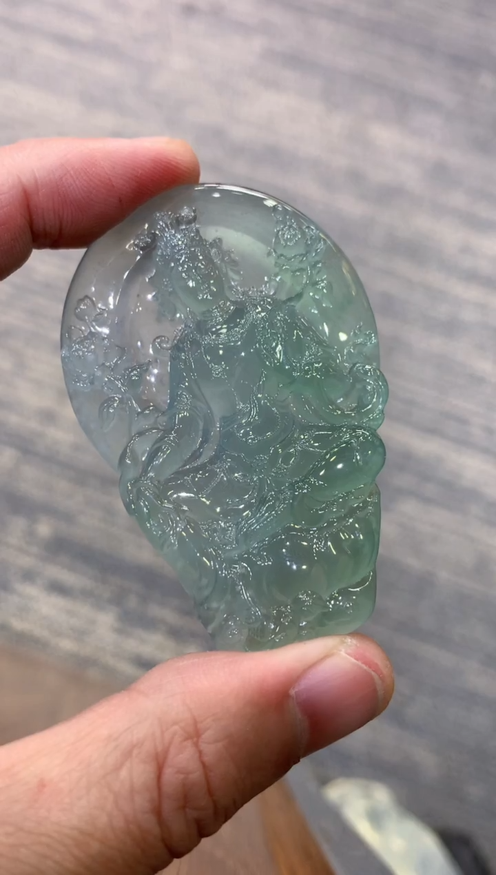 颈饰未镶嵌翡翠天然A货翡翠