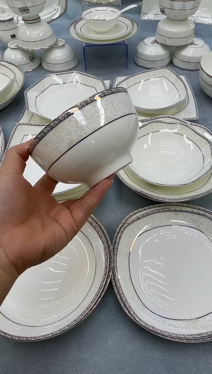 骨瓷玲珑5高6个 