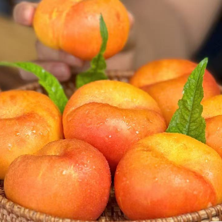 《果虎》空运彩虹蟠桃 皮薄肉厚 一口爆汁 新鲜水果顺丰包邮g新疆维吾尔自治区