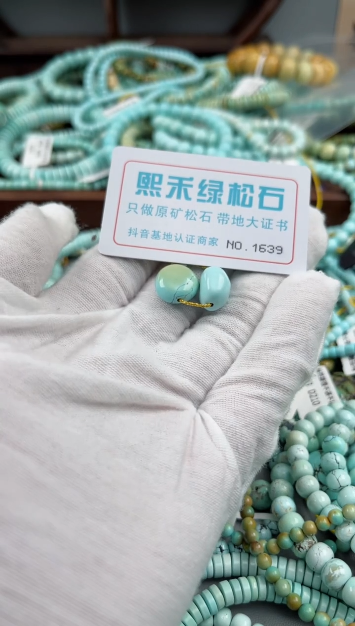 未镶嵌绿松石松石1639