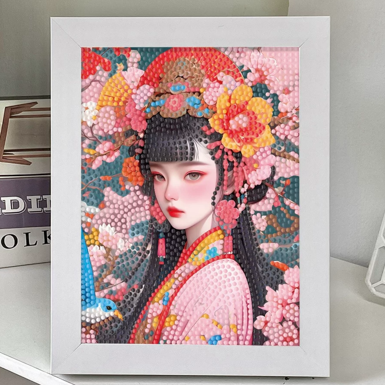 手工diy珍珠画材料包节日艺术家居立体装饰画