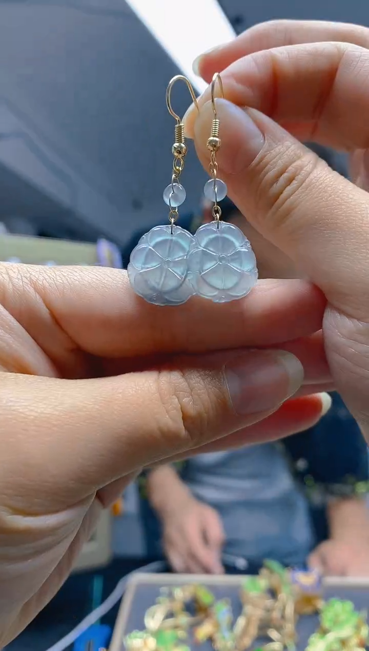 【闪购商品】翡翠耳饰合金0329翡翠耳钩