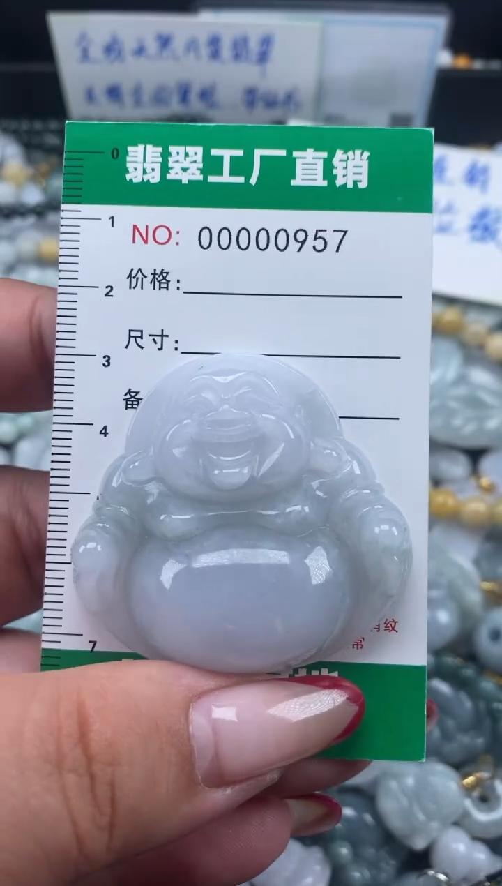 翡翠未镶嵌颈饰天然A货翡翠0957