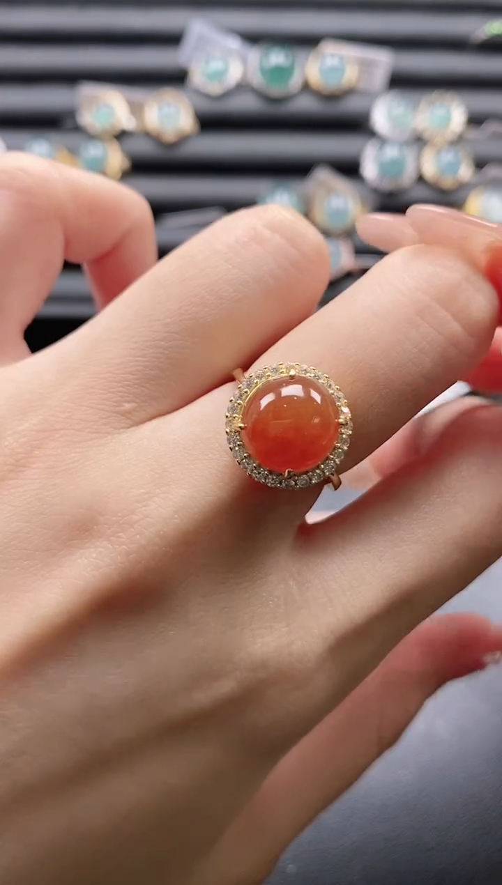 【闪购商品】翡翠戒指银S925镶嵌1111