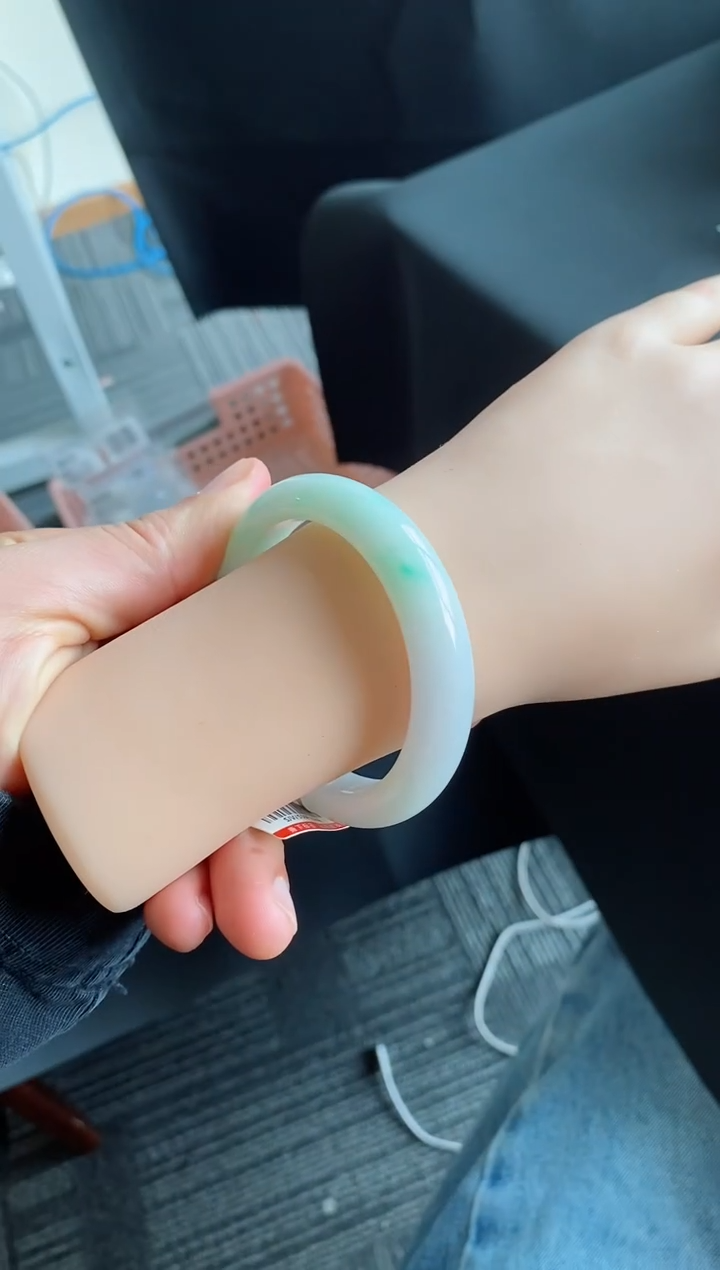 【闪购商品】翡翠手镯未镶嵌9号54.5*512.3*8.7正圈