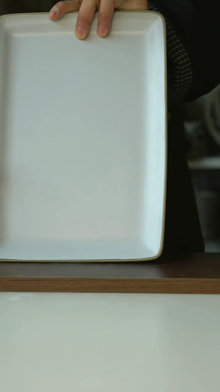 【闪购商品】陶瓷微瑕小方盘29cm@4-2@