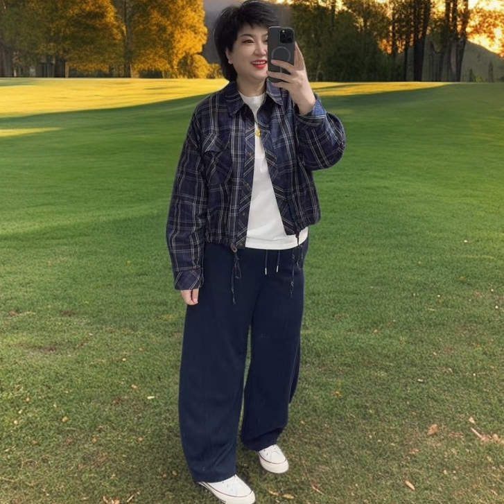 2089秋季新品藏蓝色爆款弯刀裤卫裤/IT