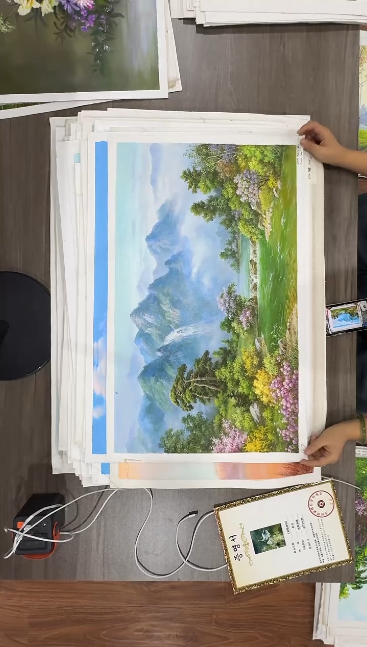 油画【78号】约50*70cm丨朝鲜原创纯手绘孤品油画丨顺丰包邮 