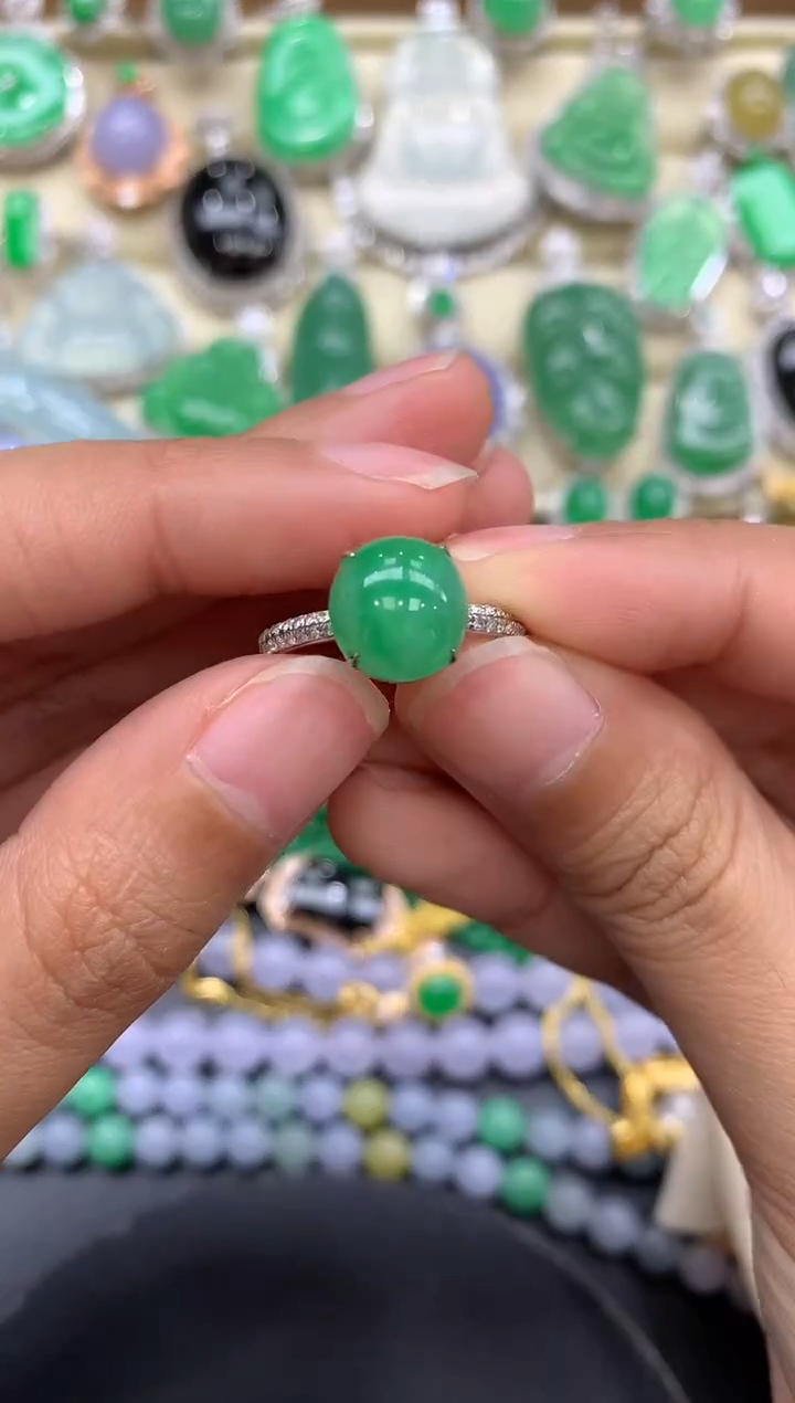 【闪购商品】翡翠戒指18K金镶嵌272-中国好珍宝