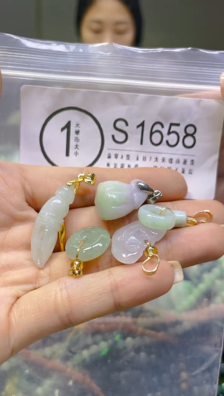 翡翠未镶嵌颈饰/S/翡翠A货一图一物