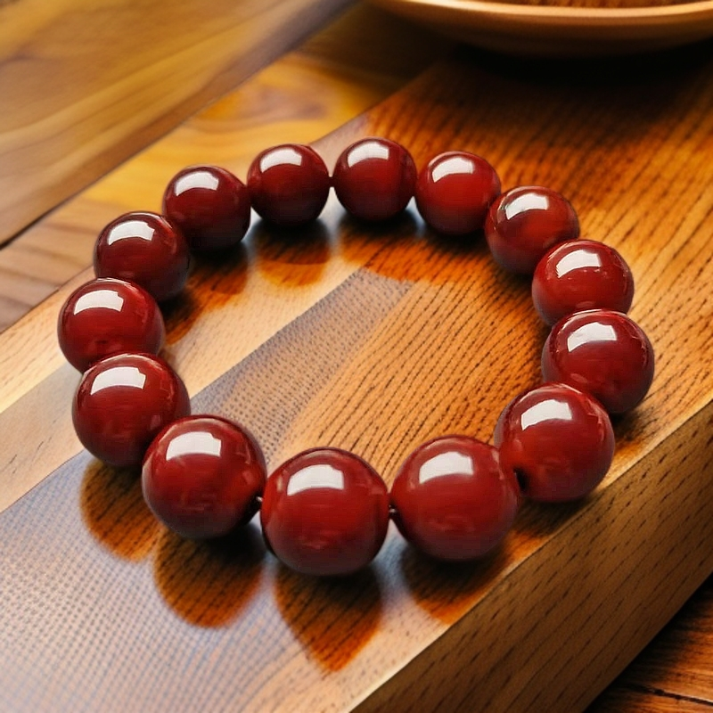 非金属皮质手链 时尚精美牦牛角圆珠16mm手串民族风藏式男女款