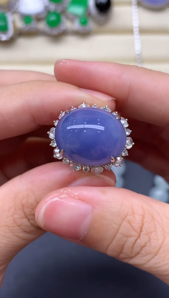 【闪购商品】翡翠戒指18K金镶嵌647-中国好珍宝