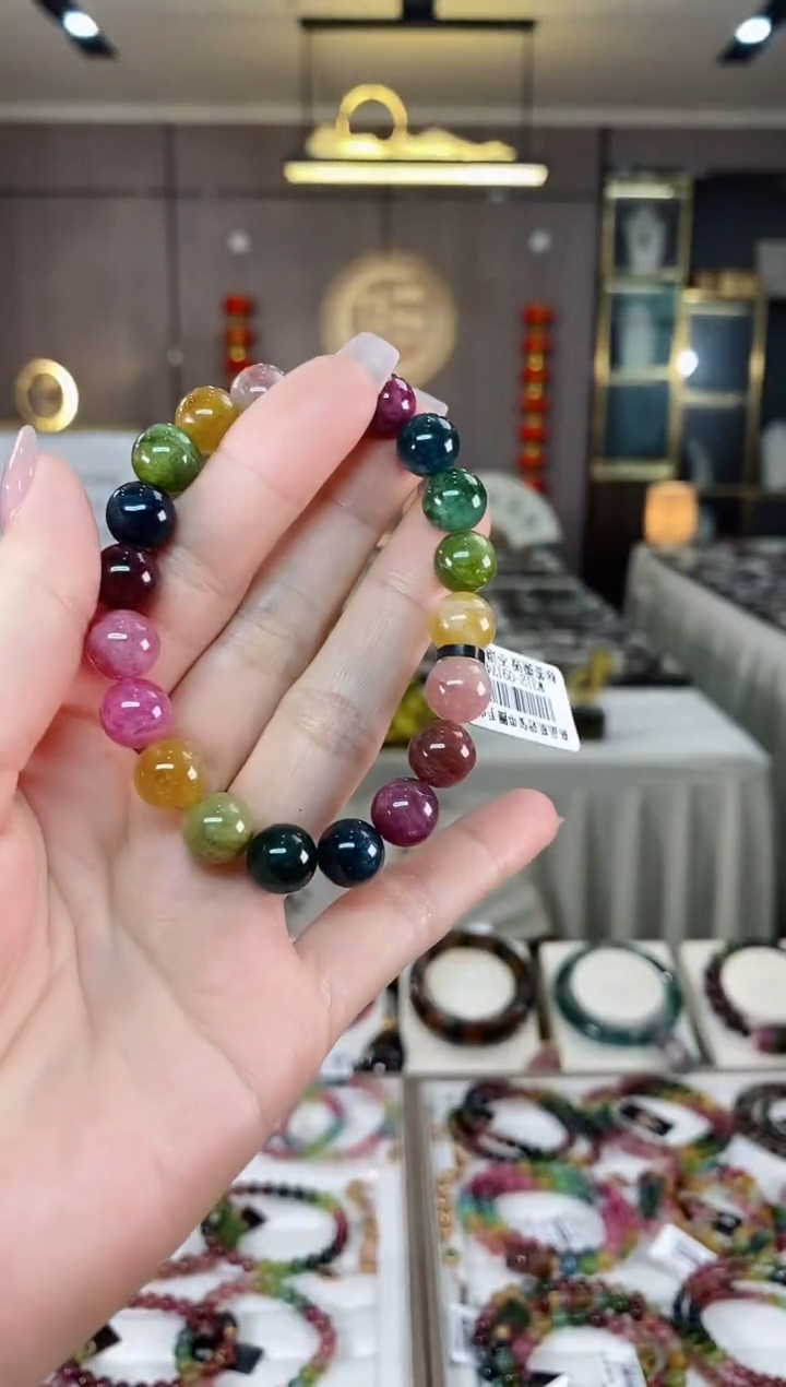 【闪购商品】碧玺单圈手串9mm+未镶嵌（多样性发一条）hon