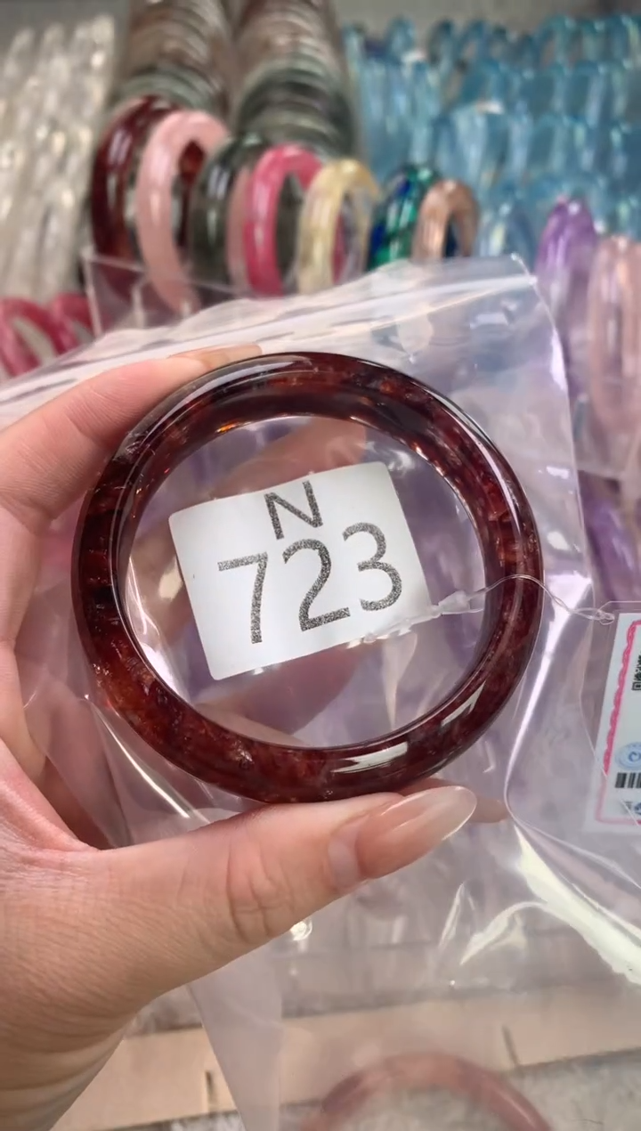 水晶珠宝半成品未镶嵌贝*水晶手镯723-59