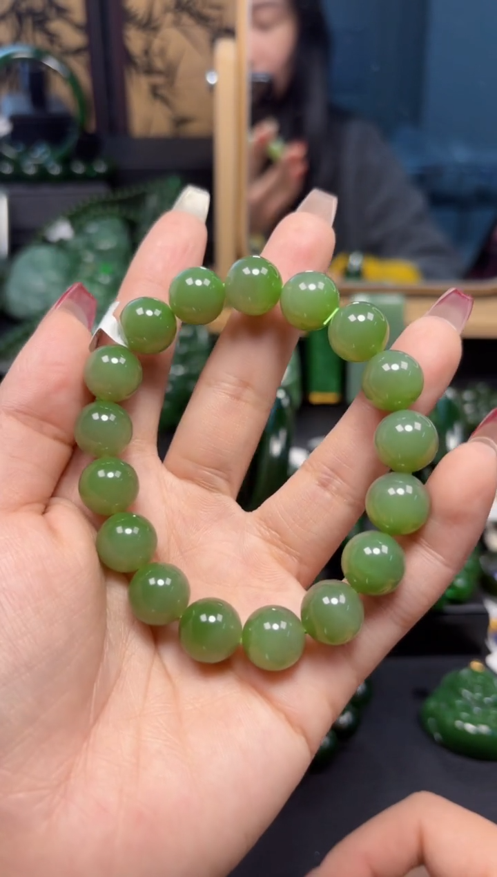 【闪购商品】和田玉（碧玉）手串未镶嵌1