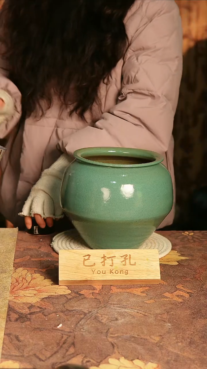 陶瓷24-144高19口14误差2已打孔瑕疵孤品