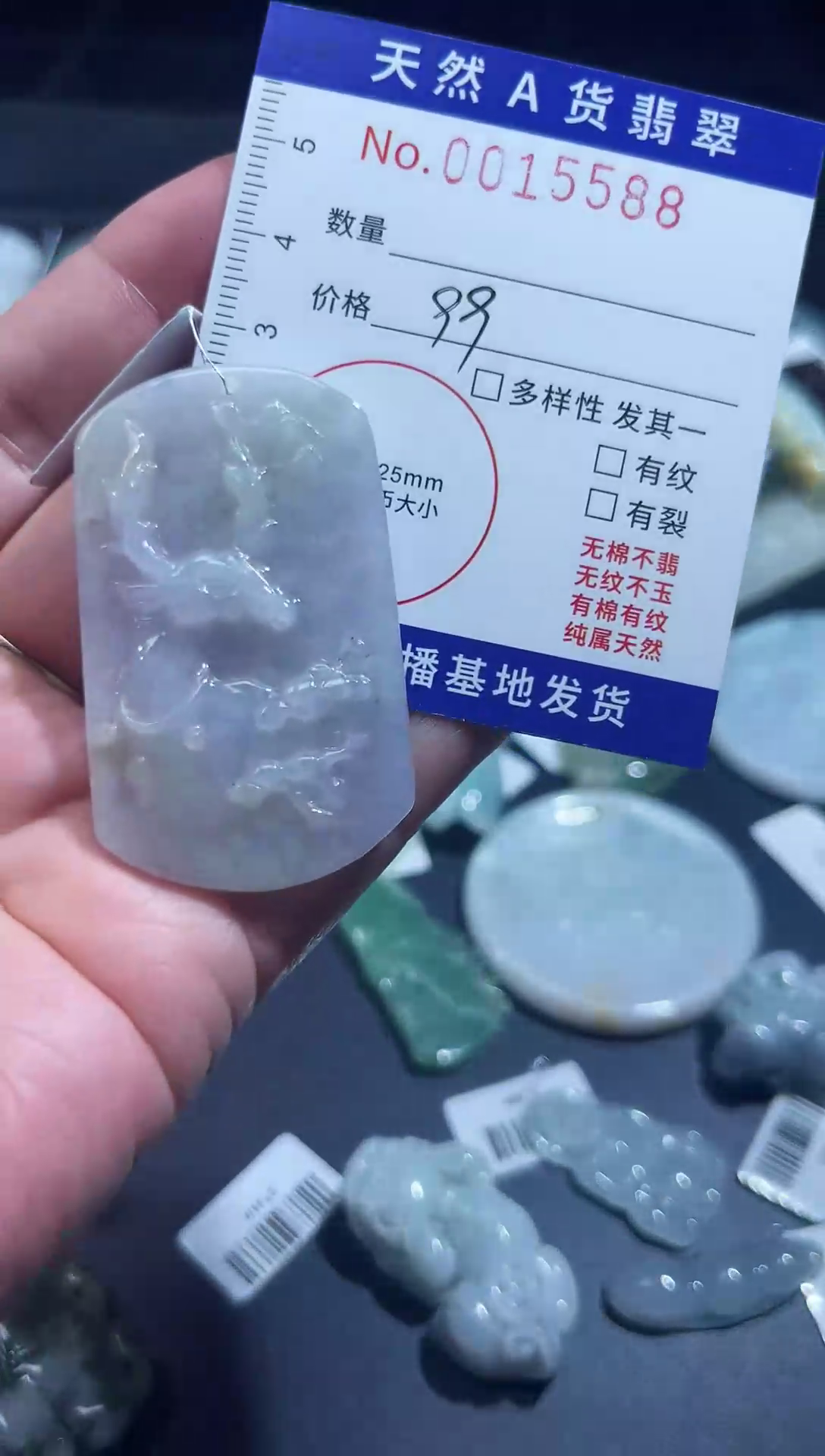 【闪购商品】翡翠颈饰未镶嵌天然翡翠15588