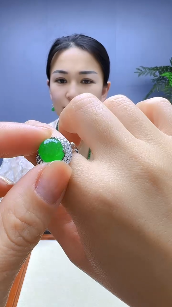 翡翠银S925镶嵌颈饰颈饰