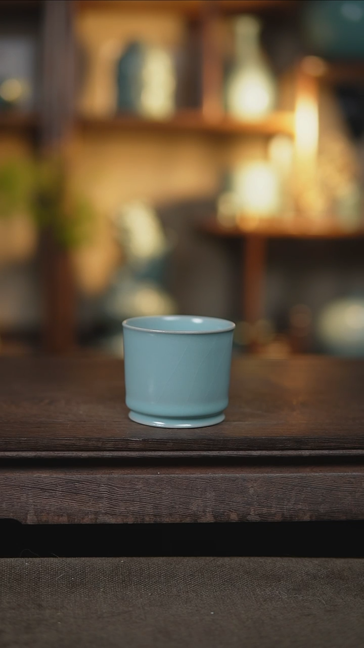 【闪购商品】杯仿古宋臻釉容天杯瑕