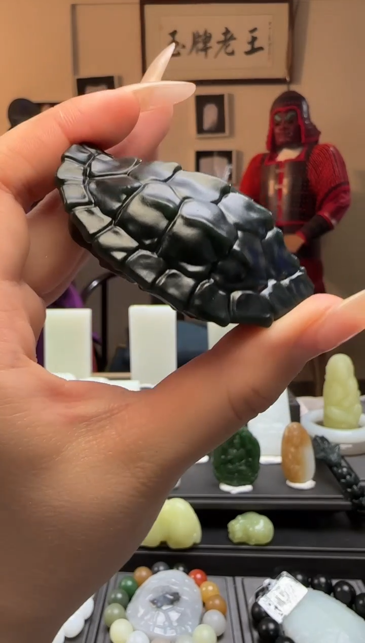 【闪购商品】和田玉青玉富甲天下未镶嵌手把件