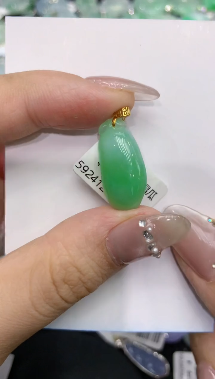 【闪购商品】翡翠颈饰18K金镶嵌222222222