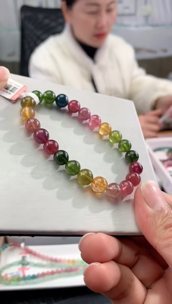 【闪购商品】碧玺手串未镶嵌多样性发一条