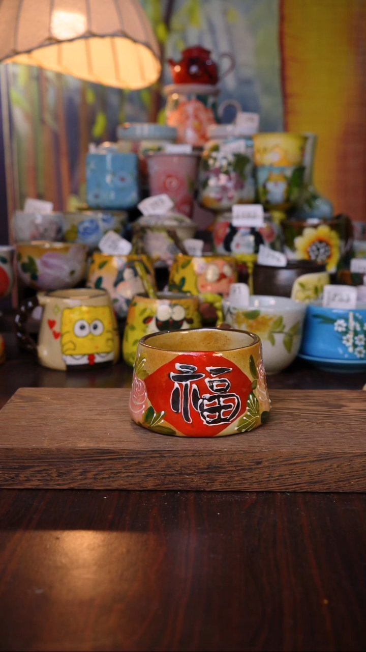 摆件泥垚手作 景德镇手工手绘陶瓷器物