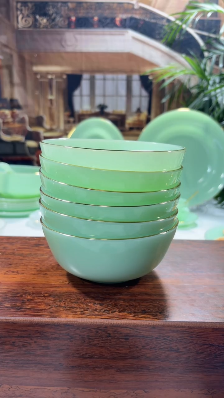 【闪购商品】...5.5英寸玉瓷碗6个口径13.8厘米