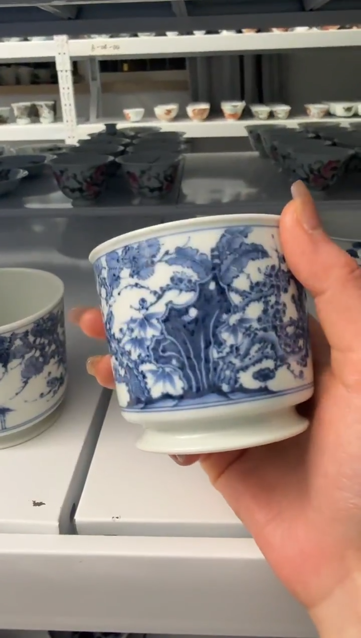 杯子陶瓷松竹梅融天杯松竹梅融天杯