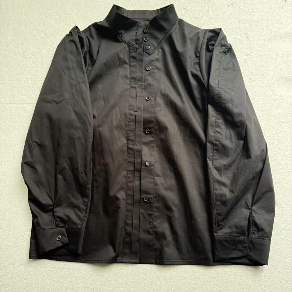 【华姐&原创】6616春季衬衫成人衬衫翻领休闲时尚经典黑色百搭衬衫