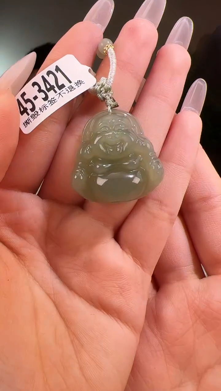 【闪购商品】和田玉颈饰未镶嵌佛公3421