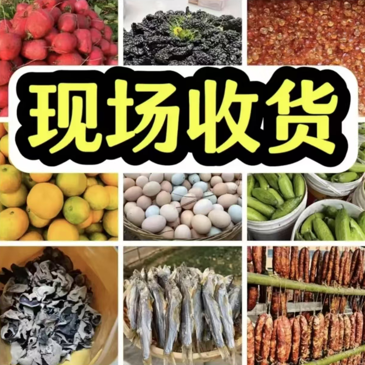  农家自产自销现场收土货