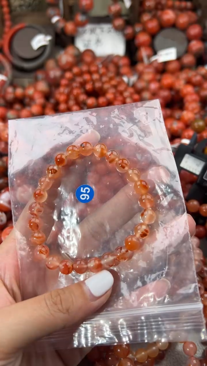 未镶嵌手串南红玛瑙7+