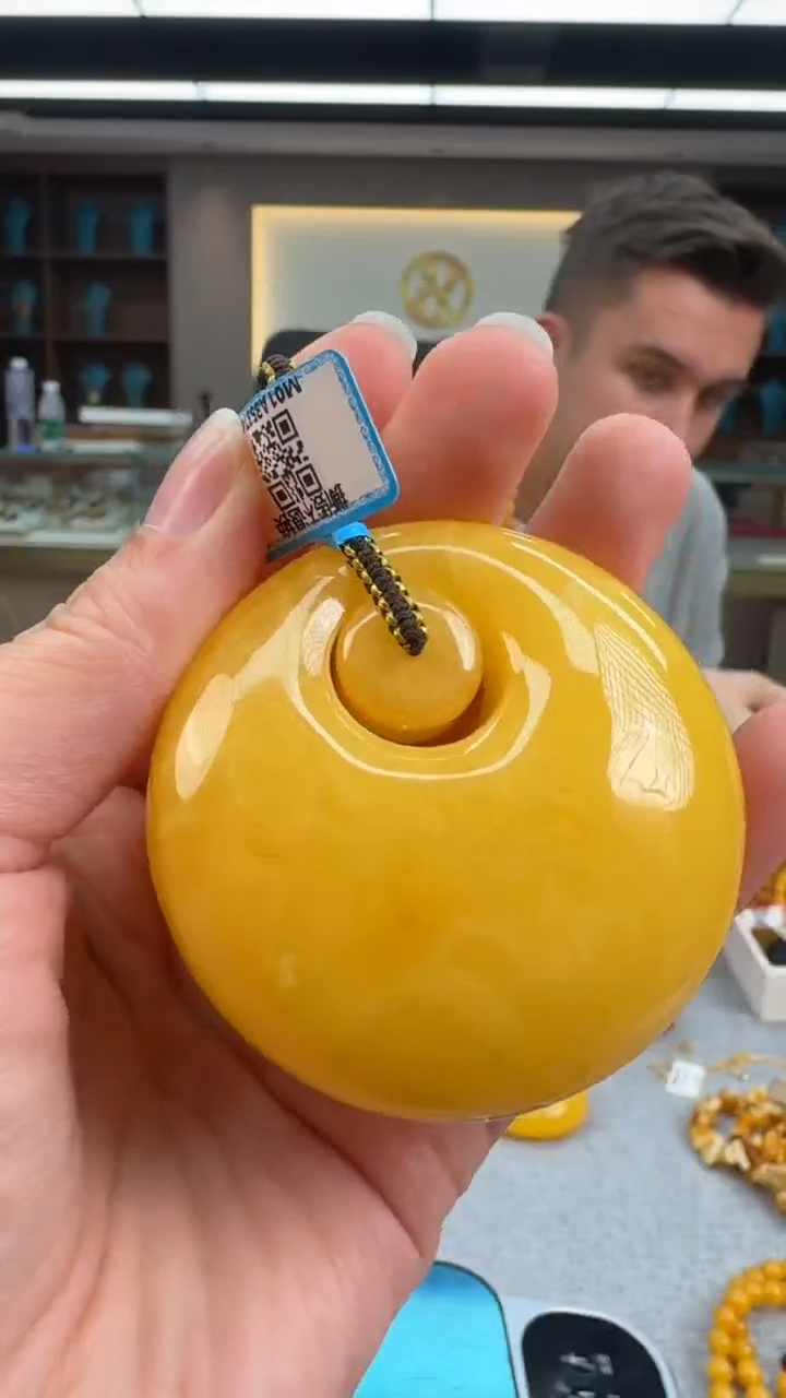 【闪购商品】琥珀颈饰未镶嵌秒拍号258