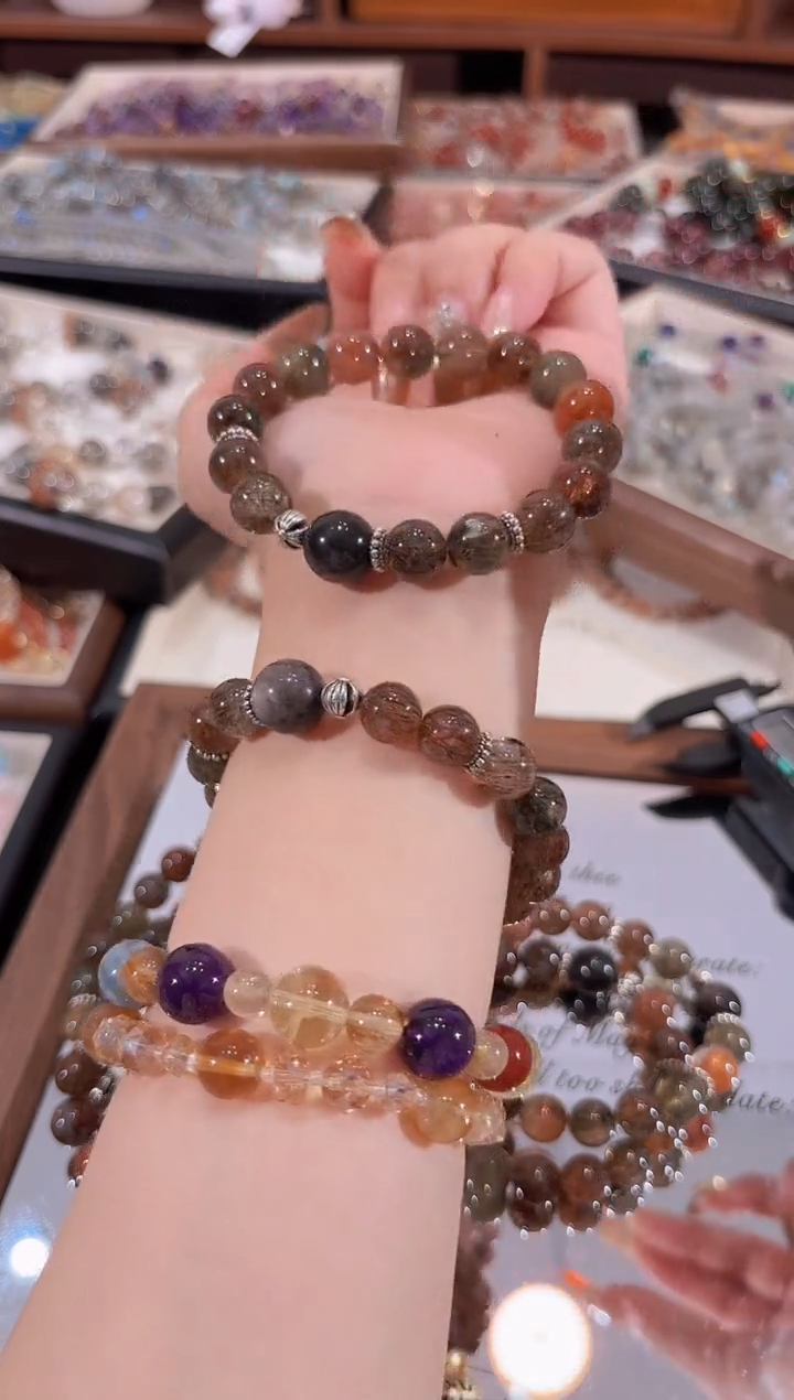 合金手链水晶黑金超克克