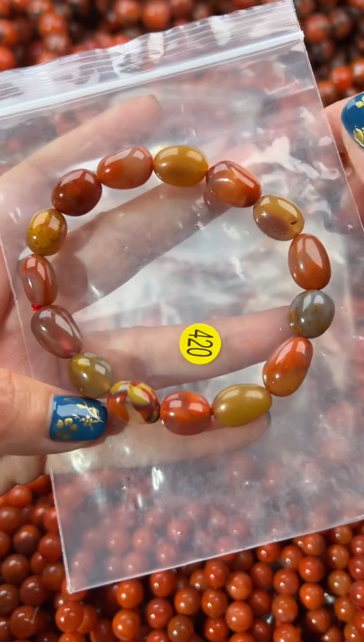 未镶嵌手串南红玛瑙8+