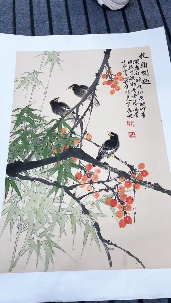 精品国画花鸟作品