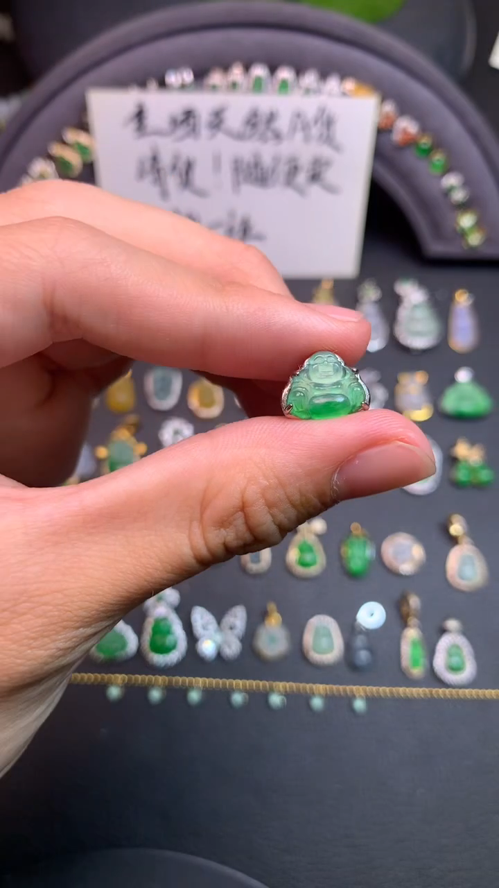 颈饰银S925镶嵌翡翠1