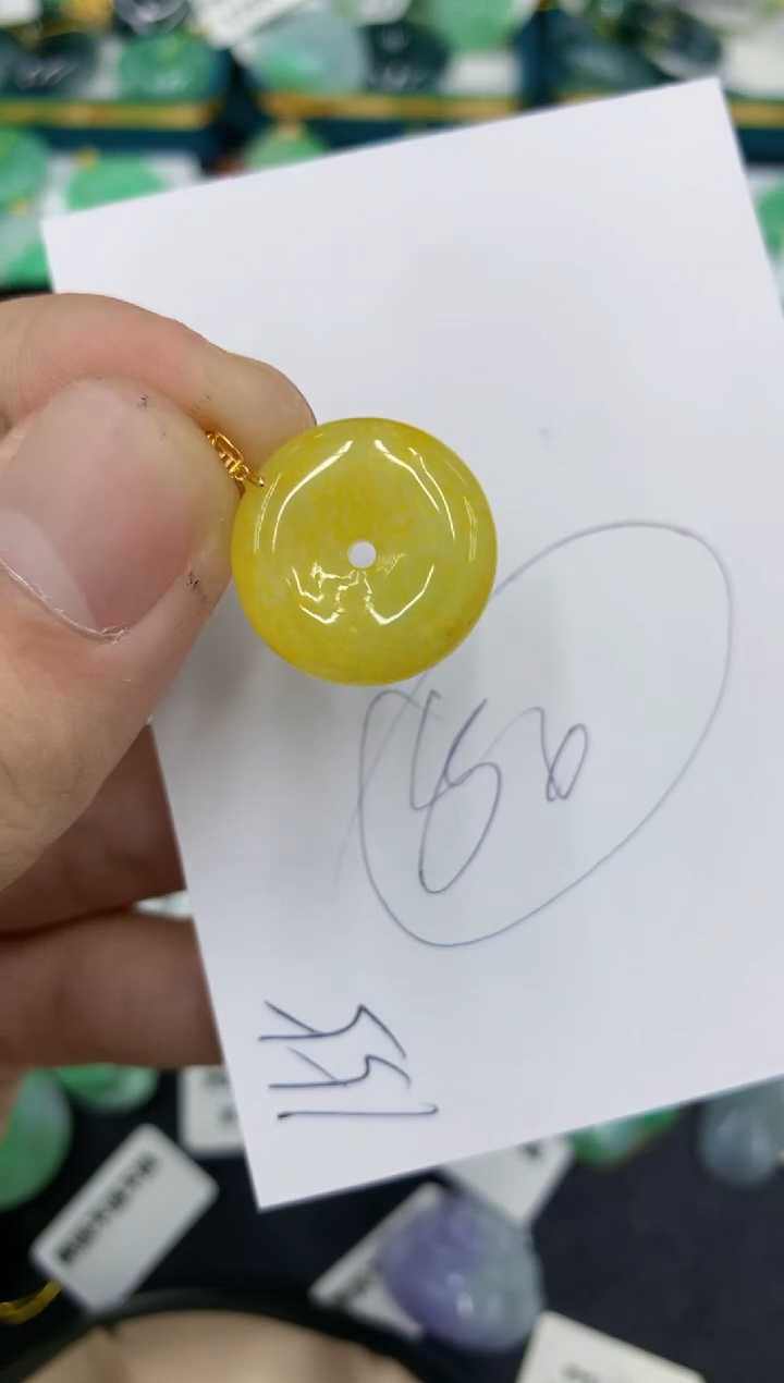 【闪购商品】翡翠颈饰18K金镶嵌号链接111111