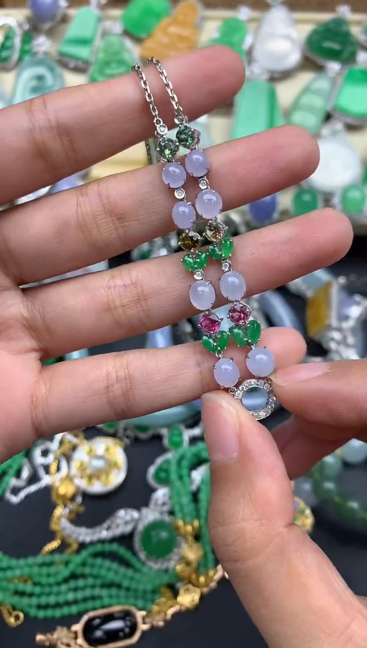 【闪购商品】翡翠颈饰18K金镶嵌429-中国好珍宝