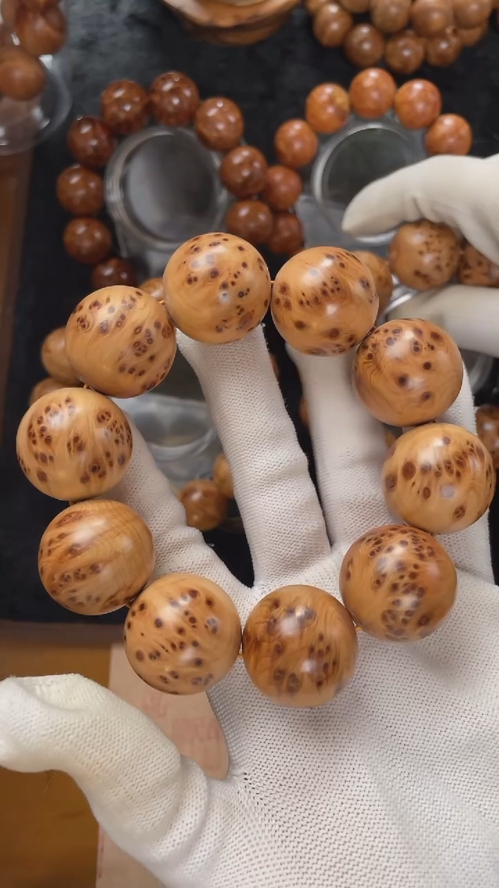 【闪购商品】柏木（崖柏）手串/手链太行崖柏陈化料瘤疤纹25