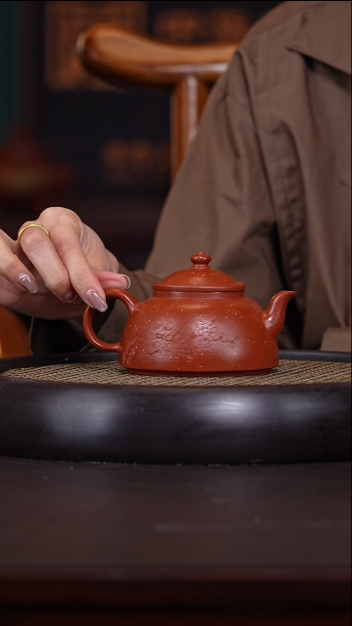 【闪购商品】紫砂茶壶顾美凌13-91雪花朱泥