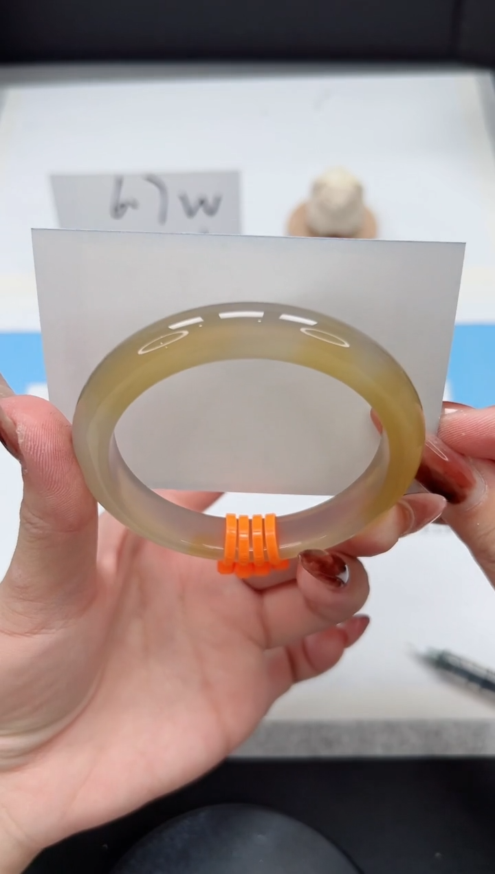 【闪购商品】玛瑙/玉髓手镯未镶嵌218/香槟58.5